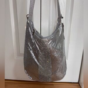 NWT Fox’s Whiting & Davis inspired - Sequin Shoulder Bag w beautiful hardware